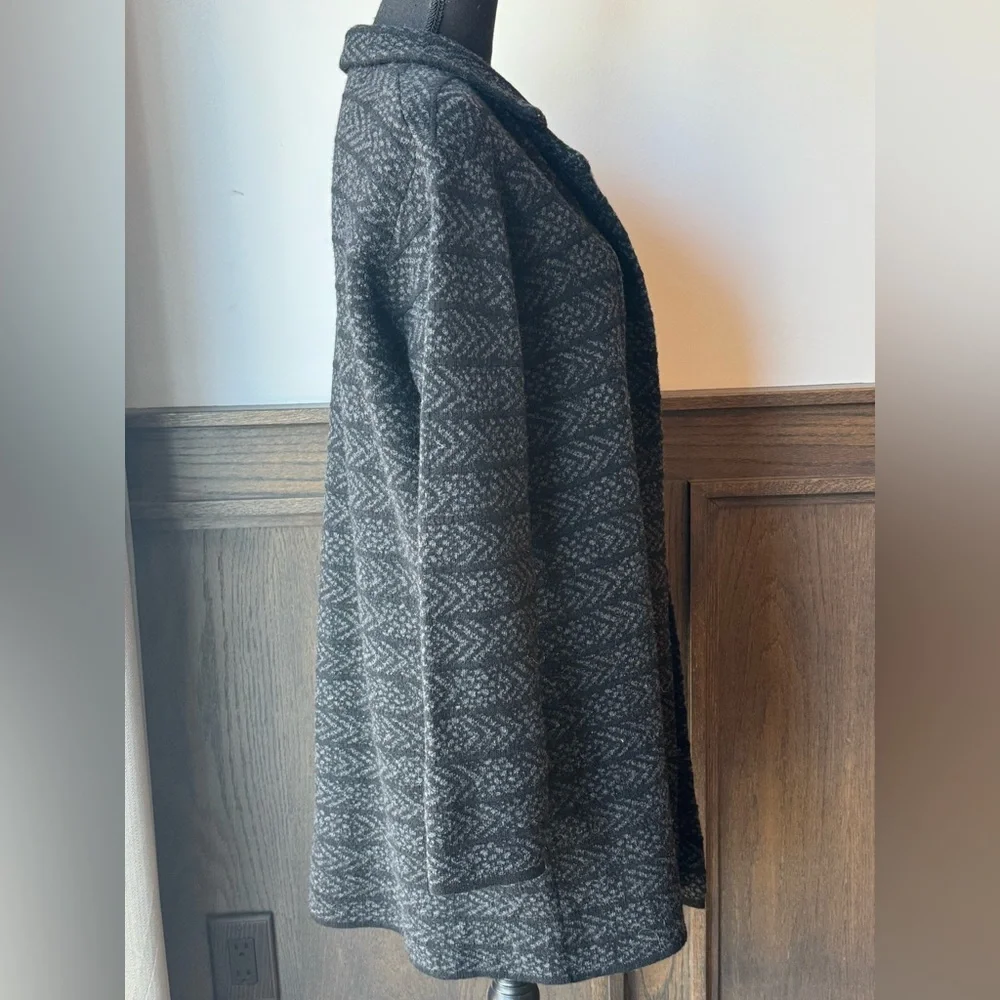 Chiaramente Black and Gray Women's Long Cardigan Large - Picture 5 of 7